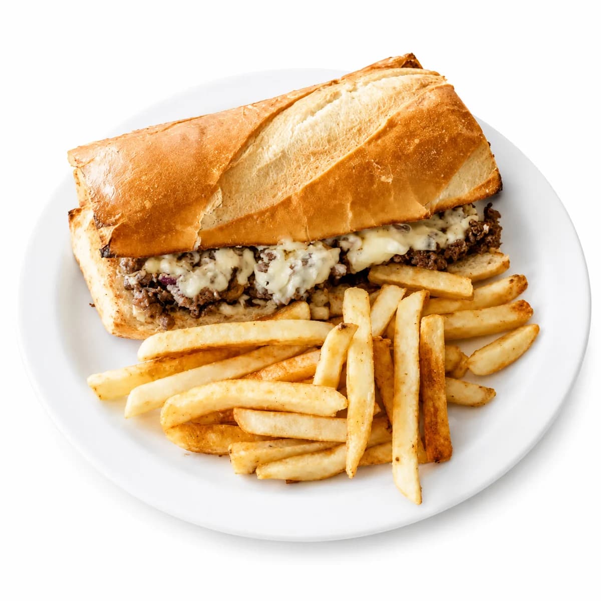Philly Cheese Steak + Fries — American